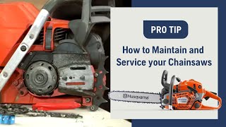 How to Maintain and Service Your Chainsaw  Husqvarna [upl. by Enined]