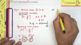 Example 5  Chapter 1 Real Numbers  Class 10 CBSE  NCERT Maths  Square Root 3 is irrational [upl. by Yates25]