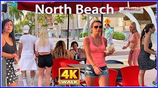 【4K】WALK North Beach Miami Collins Avenue FLORIDA USA travel [upl. by Abrams]