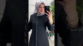 Yeni sezon ferace modelimiz hijabers abaya dress kombin [upl. by Ymrej]