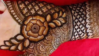 Easy Bridal Mehndi Design Full Hand Dulhan Mehandi Simple Front Hand Henna Wedding Mehendi [upl. by High]