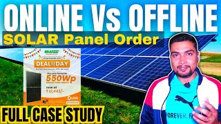 ONLINE Vs OFFLINE SOLAR Panel Order  WAAREE Online Solar Panel  Case Study  Purushotam Pandey [upl. by Lala]