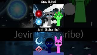 Gray or Jevin  incredibox sprunkiedit music shorts fyp sprunki sprunkiincredibox [upl. by Llehcnom]