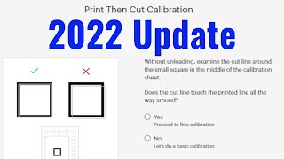 How to Do Cricut Print then Cut Calibration 2022 Update [upl. by Gracye]