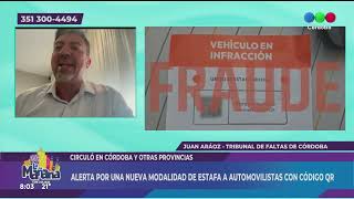 ALERTA POR UNA NUEVA MODALIDAD DE ESTAFA A AUTOMOVILISTAS CON CÓDIGO QR  JUAN ARÁOZ [upl. by Yeldahc]