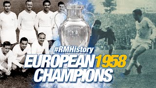 European Cup final 1958  Real Madrid 32 AC Milan [upl. by Nivrem]