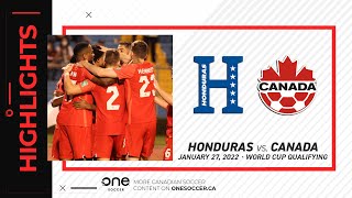 HIGHLIGHTS Honduras vs Canada World Cup Qualifying Jan 27 2022 [upl. by Afnin]