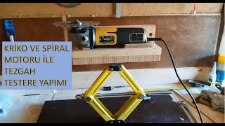 5 DKda KENDİN YAP TEZGAH TESTERE  DIY TABLE SAW IN 5 MINUTES [upl. by Atsillak]