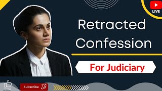 Retracted Confession Indian Evidence Act in Hindi  Retracted Confession Section 27 [upl. by Cathyleen958]