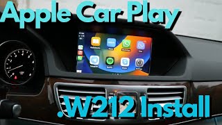 New Apple Car Play N Android Auto Install W212 [upl. by Ecinuahs]