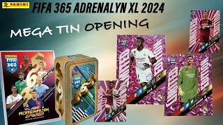 Panini FIFA 365 Adrenalyn XL 2024 Mega Tin opening [upl. by Laerdna]