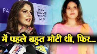 I Was Very FAT As A Teenager Says Zarine Khan At Plus Size Fashion Show [upl. by Suanne]