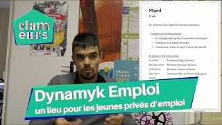 Le Dynamyk Emploi un lieu pour les jeunes privés demploi [upl. by Atterahs106]