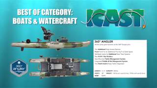 iCast 2018  Jackson Kayak Blue Sky Boatworks Angler 360 Overview with Eric Jackson [upl. by Aitetel61]