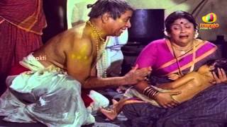 Sri Mantralaya Raghavendra Swamy Mahatyam Scenes  Rajnikanth brings a boy back to life [upl. by Yrehcaz]