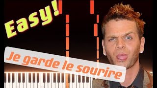 Keenv  Je garde le sourire  Piano Tutorial Easy [upl. by Julee]