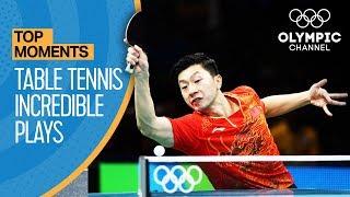 Top Crazy Table Tennis Rallies at the Olympics  Top Moments [upl. by Dhiman950]