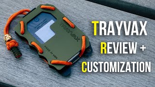 Trayvax Original 20 Paracord  Metal Wallet  Customization  Review [upl. by Hairam]