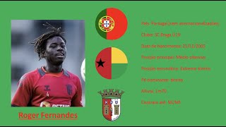 Roger Fernandes SC Braga U19 all actions vs Sporting U19 [upl. by Nyrhtak]