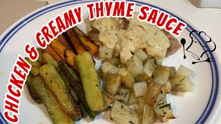 Chicken and Creamy Thyme Sauce  Hello Fresh NZ [upl. by Dranyl]