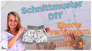 Oscar Shorts  Wie man eine Hose verlängert  Schnittmuster Oscar Shorts  Frocks amp Frolics [upl. by Pressman936]