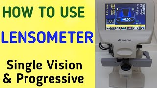 How to use Lensometer Topcon Lensometer Progressive Lens MeasurementLensmeterLensometer Manual [upl. by Ahsehyt801]