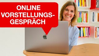 OnlineVorstellungsgespräch I So überzeugst du im Videointerview  Nicole Krieger [upl. by Rekcut868]