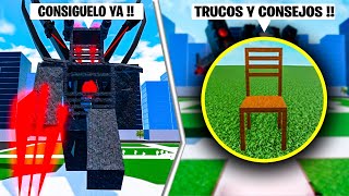 Cómo Conseguir CHAIR TITAN POR FIN  TRUCOS y CONSEJOS Roblox Skibidi Toilet Super Toilet Brawl [upl. by Oisorbma370]