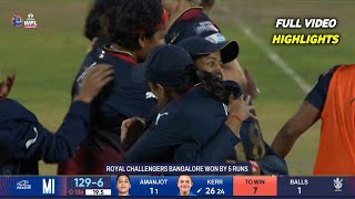 RCB W vs MI W Highlights  WPL 2024 Eliminator  Mumbai Indians vs RCB Womens Full Highlights [upl. by Sivam]