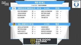 Mirfield CC Mirfield CC  1st XI v Hall Bower CC 1st XI [upl. by Asuncion544]