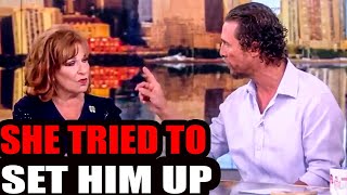 Matthew McConaughey SHUTS UP Joy Behar After She Asked This One QuestionShe wasnt ready [upl. by Shela879]