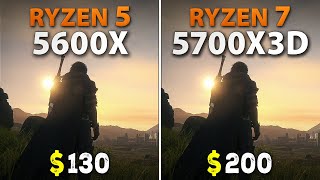 Ryzen 5 5600X vs Ryzen 7 5700X3D  Test in 9 Games [upl. by Antone435]