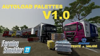 AUTOLOAD PALETTES Krone  MOD FARMING SIMULATOR 22 [upl. by Deana]