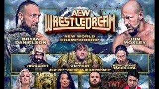 AEW WRESTLEDREAM Jon Moxley Vs Bryan Danielson More [upl. by Eelanna334]