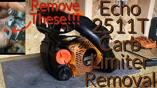 Echo 2511T Carburetor Adjustment Limiter RemovalEasy [upl. by Chalmers580]