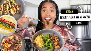 WHAT I EAT IN A WEEK 🥑 easy  homemade vegan meals [upl. by Sidwel]