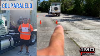 CDL Clase A Paralelo lado derecholado izquierdo Parallel both side Trucking Cdl parking test [upl. by Nitsur]