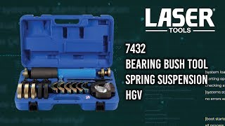 7432  Bearing Bush Tool Spring Suspension HGV [upl. by Ithnan]