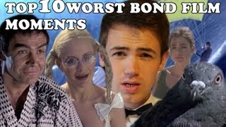 Top 10 Worst Bond Film Moments [upl. by Notrub]