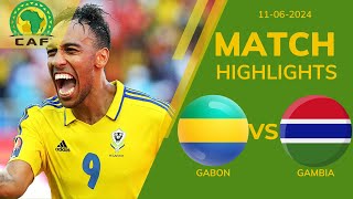 GABON 3 2 GAMBIA CAF WC QUALIFICATION 1ST ROUND  EXTENDED HIGHLIGHTS  11062024 [upl. by Diantha]