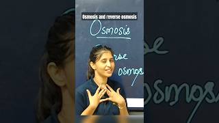 OSMOSIS amp REVERSE OSMOSIS EXPLAINED BY SIONA MAAM youtube ytshorts shorts chemistry [upl. by Guttery818]