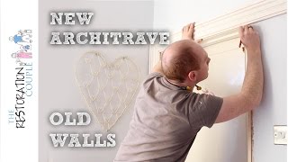 Fitting Architrave after Plastering  Hall Stairs and Landing [upl. by Annawd]