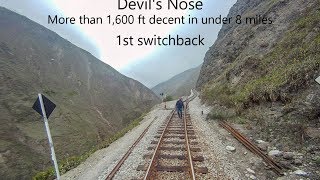 Ecuadors Devils Nose Train Ride timelapse from Alausí on Tren Ecuadors luxury Tren Crucero [upl. by Otrevire]