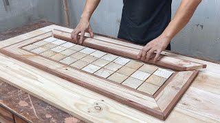 Bold Reuse Project From Pallet Wood  Arrange Small Pallet Pieces To Create A Unique Coffee Table [upl. by Aiyekal315]