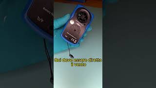 How to use a digital anemometer  anemometro digitale [upl. by Rennat]