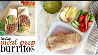 Healthy prepahead burritos for a week of packed lunches [upl. by Emearg660]