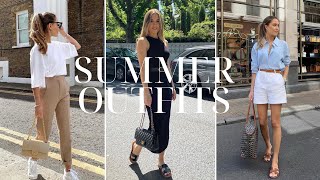 SUMMER CAPSULE WARDROBE  12 OUTFITS  Easy effortless and chic  Kate Hutchins [upl. by Eisnil732]