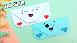 COMO FAZER ENVELOPE DE PAPEL  SEM COLA  LOVELY ART DIY [upl. by Amedeo236]