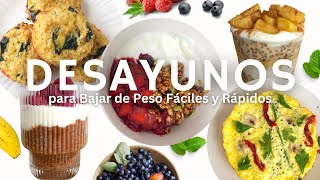 Desayunos Saludables para Bajar de Peso Fáciles y Rápidos [upl. by Perretta]