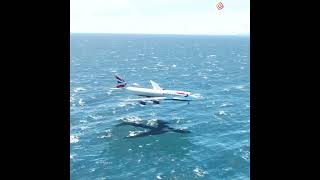 British Airways Boeing 747 Smooth Landing at Gibraltar Airport shortvideo shorts [upl. by Kellia525]